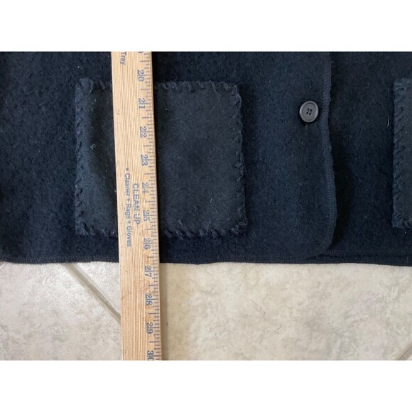 Rafaella 100% Wool Crested Jacket Women’s Size Large Preppy Dark Academia VTG. - Picture 8 of 11